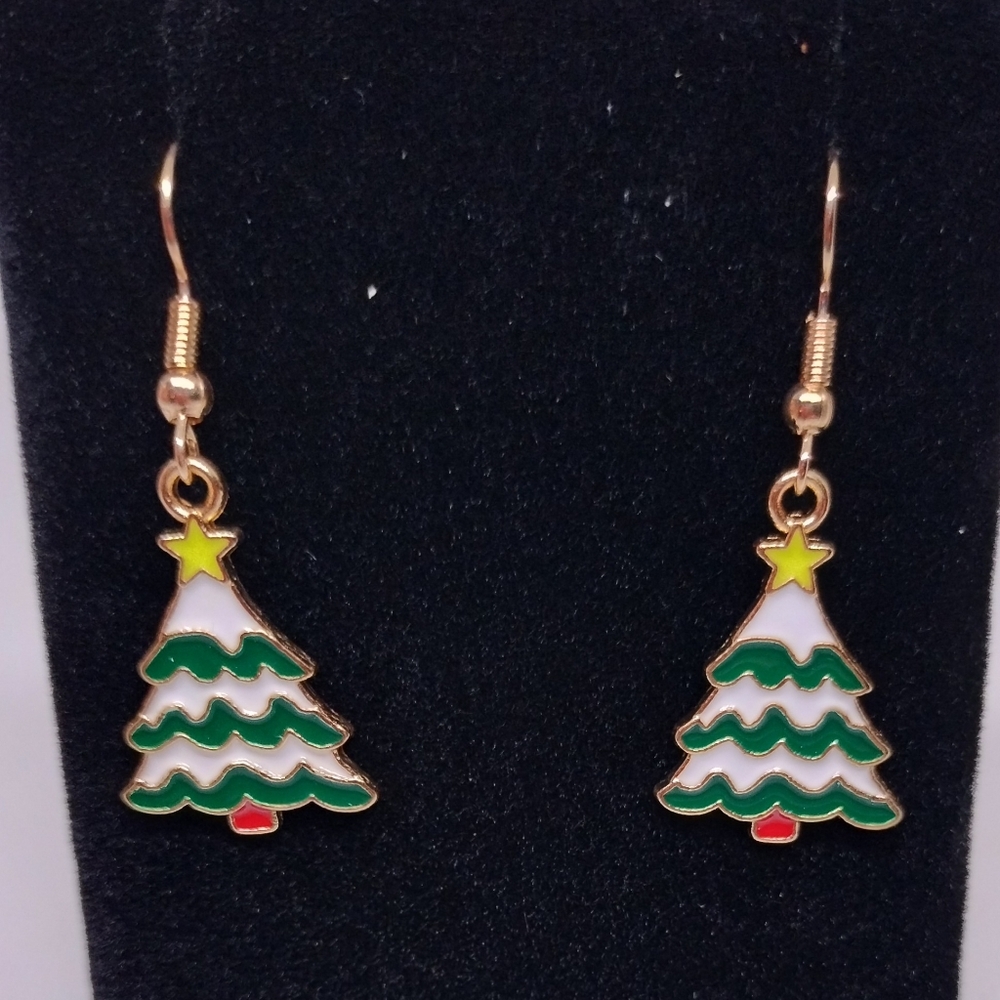 Earrings Christmas Tree Women's‎ Dangle New f61